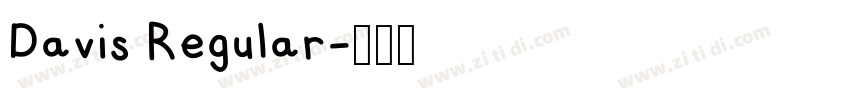 Davis Regular字体转换